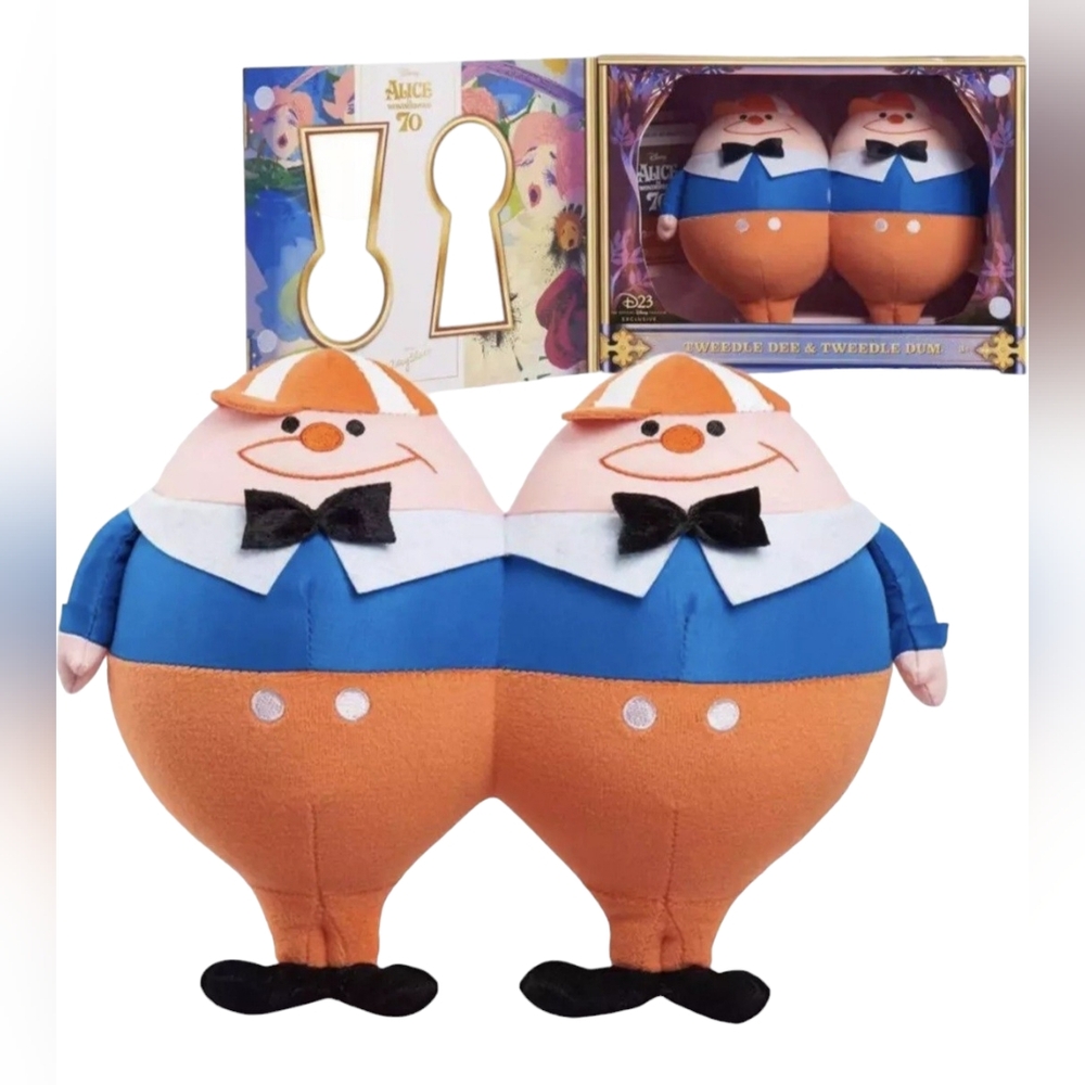 Alice in wonderland limited edition Marie Blair plush tweedledee and tweedledum